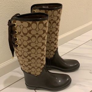 coach rain boots price